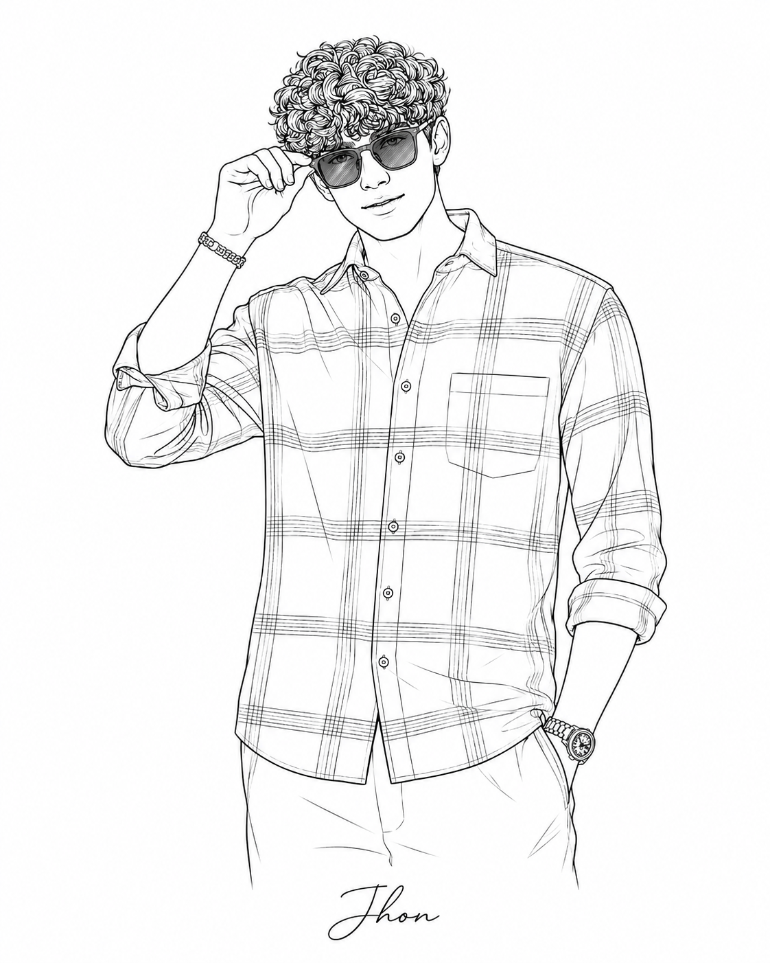 Line Art Portrait